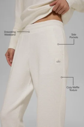 Waffle Weekend Escape Jogger – Ivory