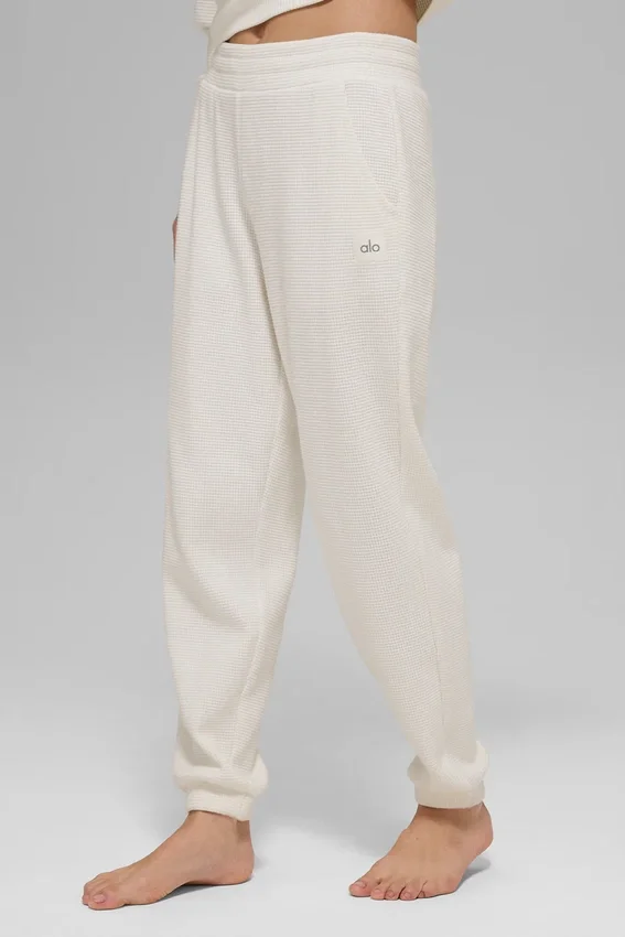 Waffle Weekend Escape Jogger - Ivory