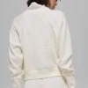 Waffle Weekend Escape Mock Neck Long Sleeve - Ivory