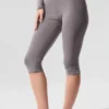Washed Alosoft High-Waist Iconic 90'S Capri - Cool Grey Wash