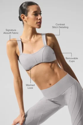 Washed Alosoft Sunray Bra – Grey Sky Wash