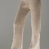 Winter Magic Cashmere Wide Leg Pant - Flax Heather