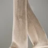 Winter Magic Cashmere Wide Leg Pant - Flax Heather