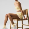 Women's Lettuce Edge Sock - Warm Butter