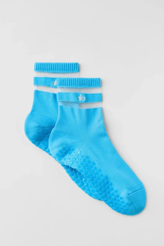 Women's Pulse Grip Sock - Azure Blue