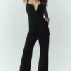 Wool Blend Bunny Slope Bib - Black