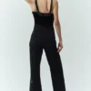 Wool Blend Bunny Slope Bib - Black