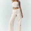 Wool Blend Nightcap Corset Top - Cafe Au Lait