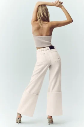 Wool Blend Nightcap Wide Leg Pant – Cafe Au Lait