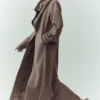 Wool Blend Nightfall Long Coat - Alpine Cocoa Heather