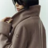 Wool Blend Nightfall Long Coat - Alpine Cocoa Heather