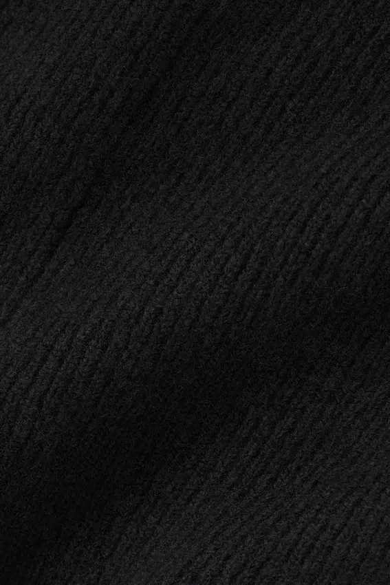 Wool Cashmere High-Waist New Class Jogger - Black
