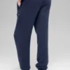 Wool Cashmere High-Waist New Class Jogger - Navy