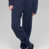 Wool Cashmere High-Waist New Class Jogger - Navy