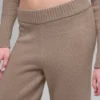 Wool Cashmere High-Waist New Class Wide Leg Pant - Chai Latte