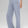 Wool Cashmere High-Waist New Class Wide Leg Pant - Winter Frost