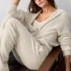 Wool Cashmere New Class Full Zip Hoodie - Oatmeal Heather