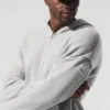 Wool Cashmere New Class Full Zip Hoodie - Pearl Grey Heather