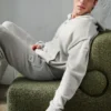 Wool Cashmere New Class Full Zip Hoodie - Pearl Grey Heather