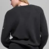 Wool Cashmere New Class Oversized V-Neck Sweater - Black