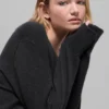 Wool Cashmere New Class Oversized V-Neck Sweater - Black
