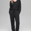 Wool Cashmere New Class Oversized V-Neck Sweater - Black