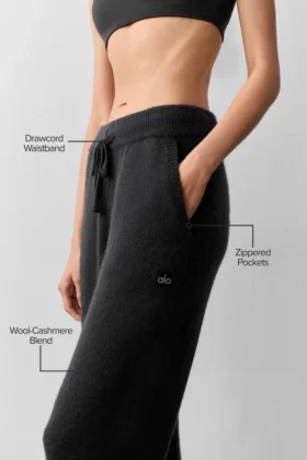Wool Cashmere New Class Sweatpant – Black