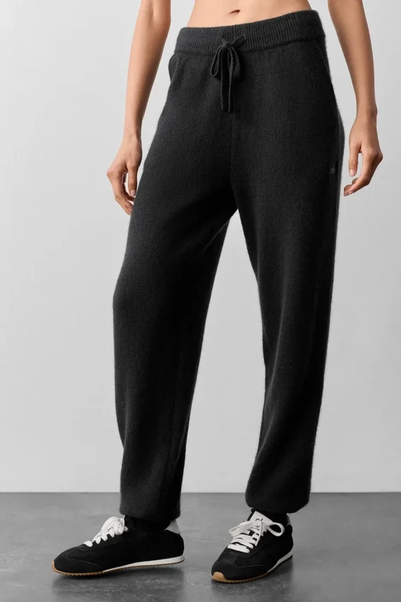Wool Cashmere New Class Sweatpant - Black