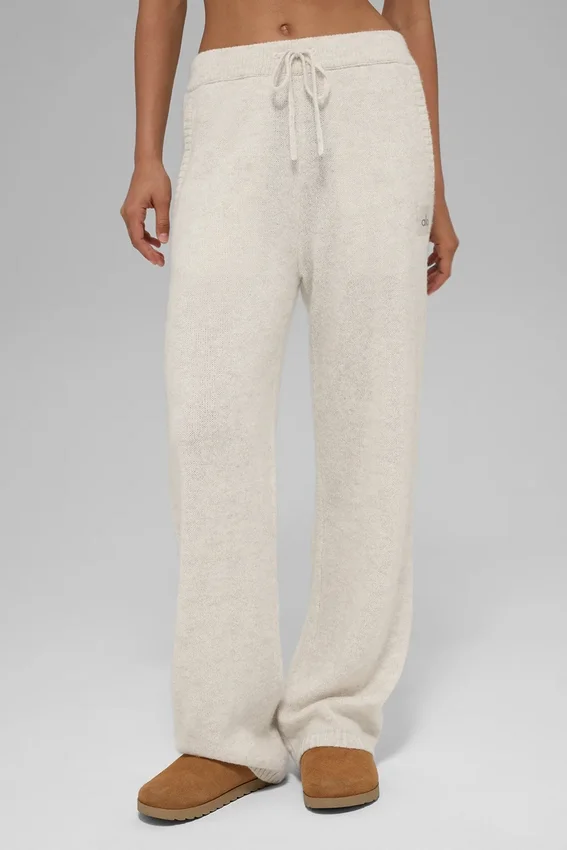 Wool Cashmere New Class Sweatpant - Bone Heather