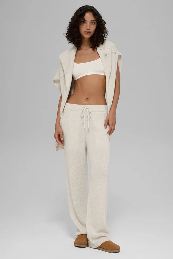 Wool Cashmere New Class Sweatpant - Bone Heather