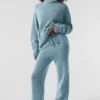 Wool Cashmere New Class Sweatpant - Celestial Blue Granite Heather