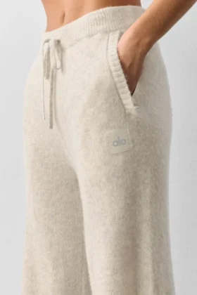 Wool Cashmere New Class Sweatpant – Oatmeal Heather