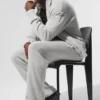 Wool Cashmere New Class Sweatpant - Pearl Grey Heather
