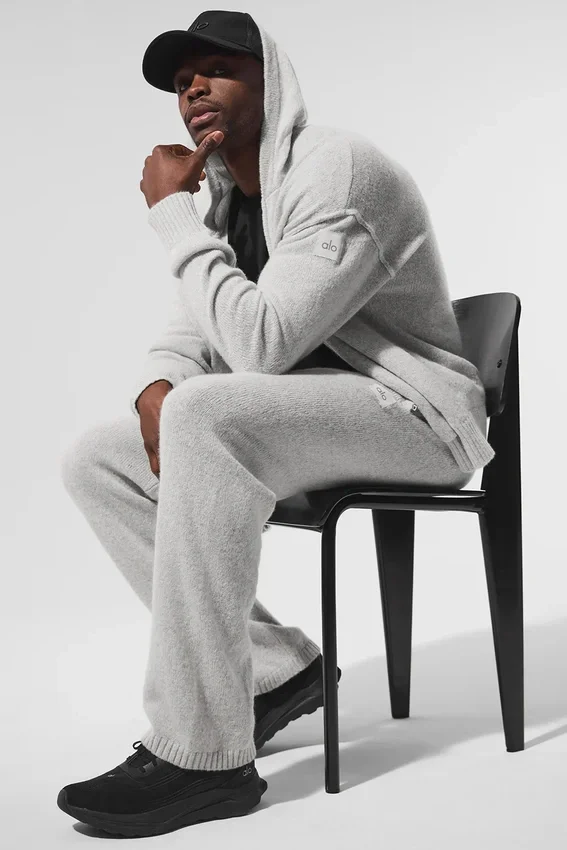 Wool Cashmere New Class Sweatpant - Pearl Grey Heather