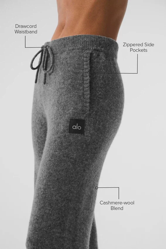 Wool Cashmere New Class Sweatpant - Platinum Grey