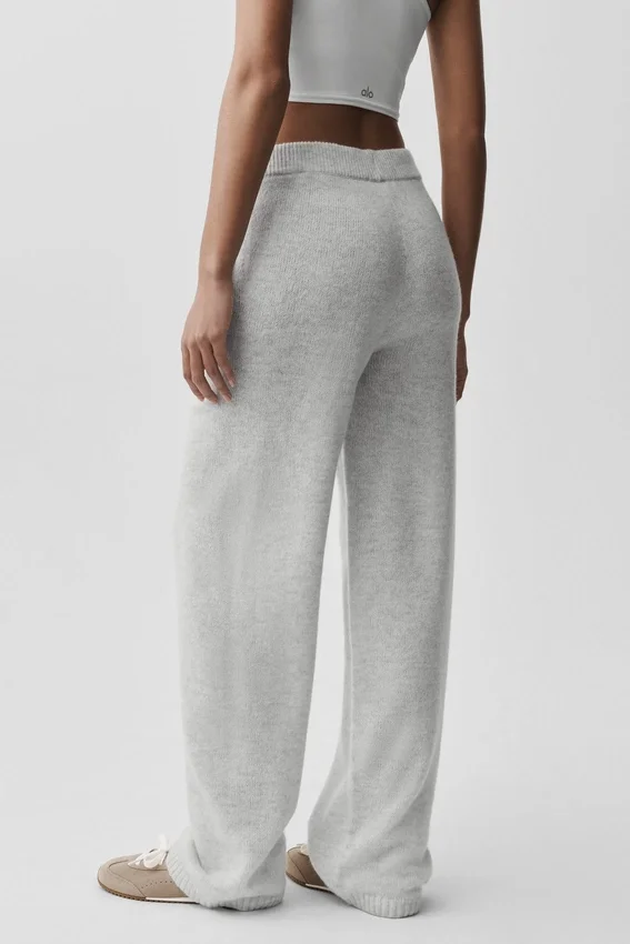 Wool Cashmere New Class Sweatpant - White Heather