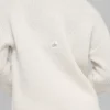 Wool Cashmere Ribbed Noble Crewneck Sweater - Ivory