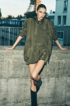 Work It Bomber - Green Olive