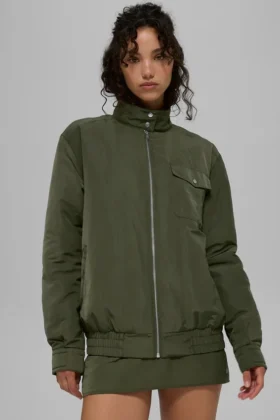 Work It Bomber – Green Olive